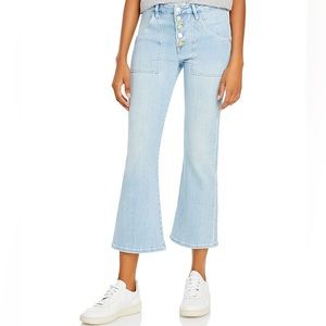 FRAME Denim Le Crop Mini Boot Cut Ankle Jean in “Carnation”/Light Blue